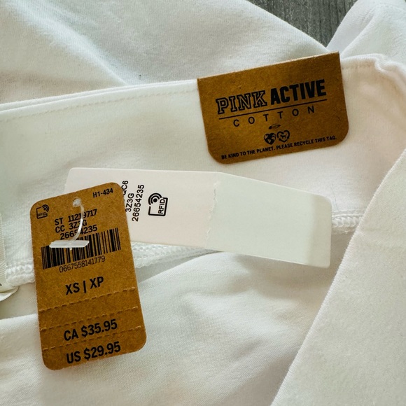 Victoria’s Secret PINK white athletic skort, XS, cotton - Picture 4 of 4